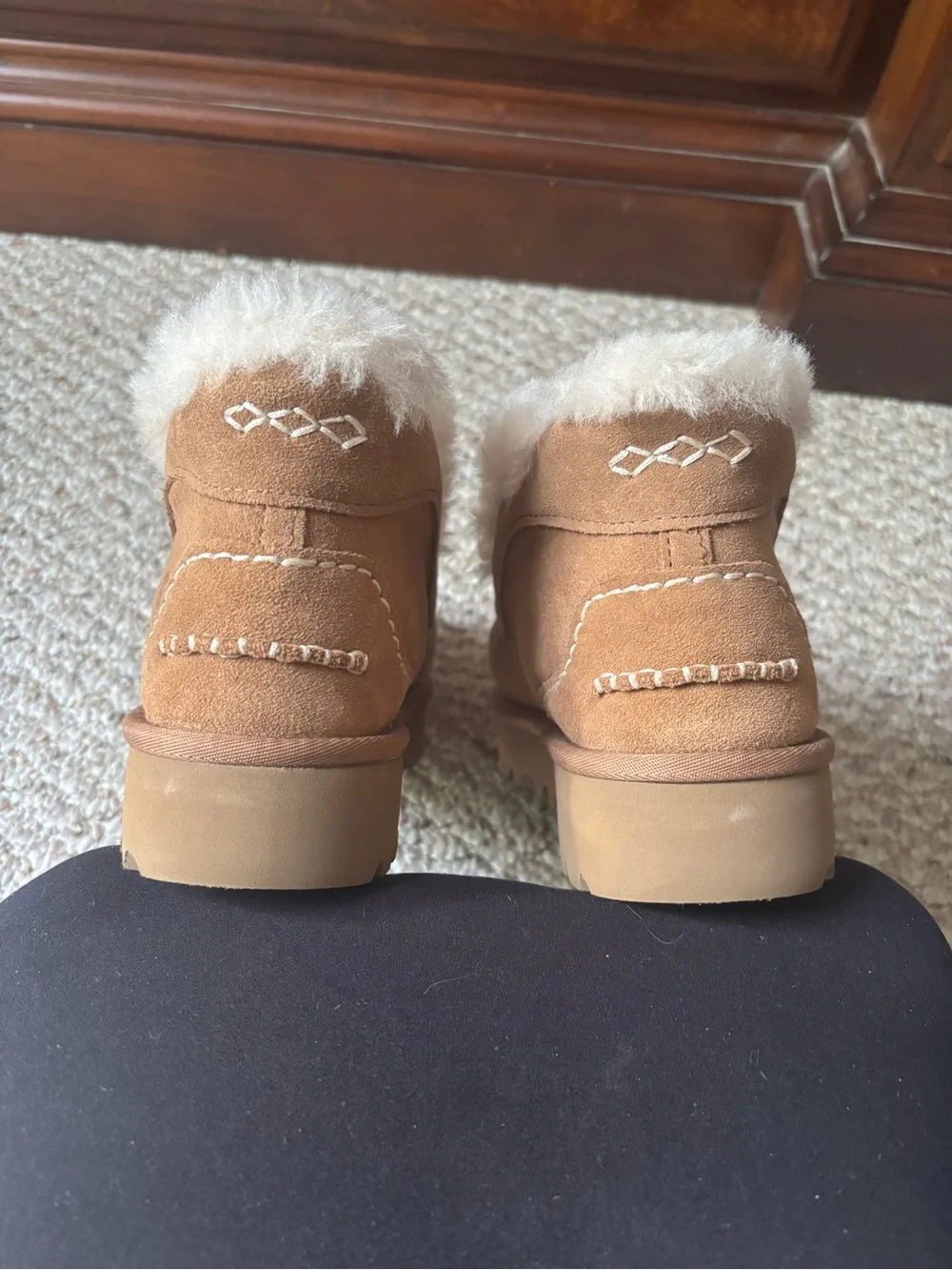 UGG Chestnut Shearling-Lined Ansley Parc